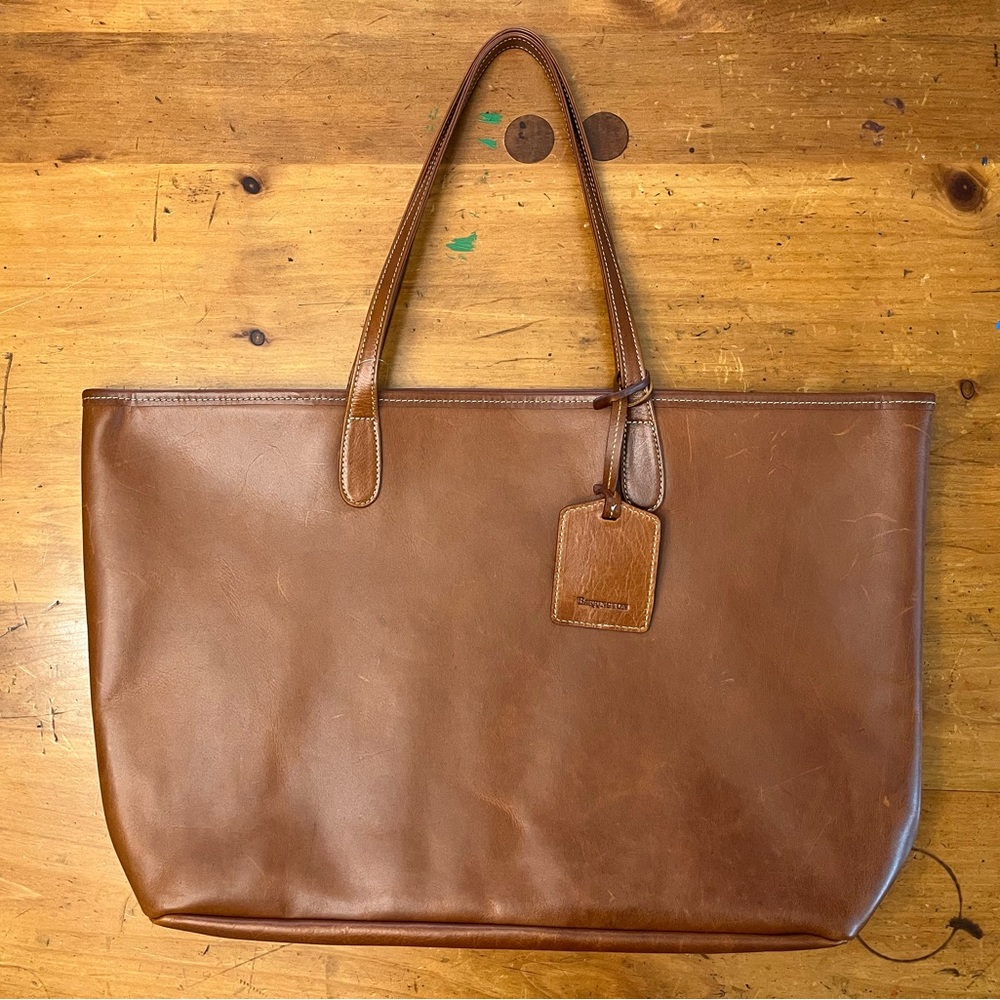 Barrington leather tote bag